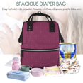 thumbnail image 5 of Daiia Small Stars Large Capacity Baby Bag Waterproof Stylish Diaper Bag Mummy Backpack Adjustable Straps Diaper BagBaby Essentials Bag, 5 of 6