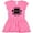 Raspberry with Polka Dots, variant on Inktastic It's My 1st Football Season Girls Toddler Dress