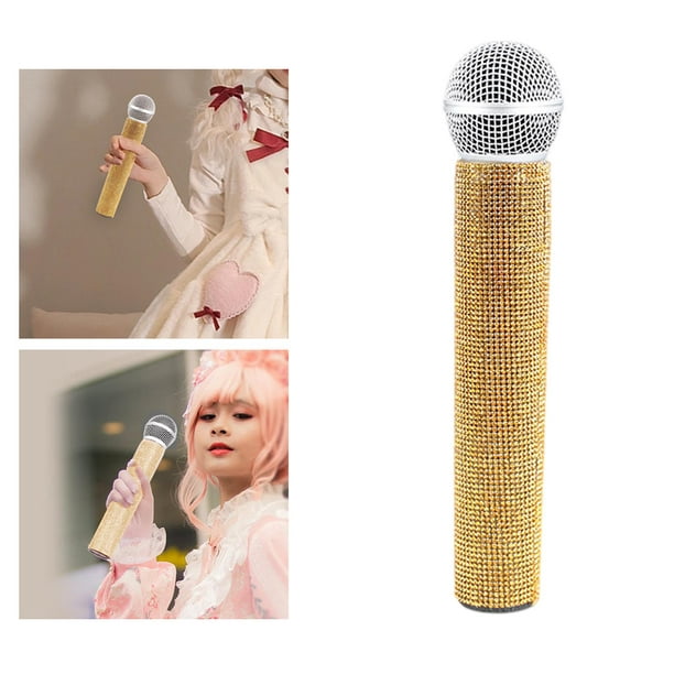 TMISHION Prop microphone Faux Micro en Plastique pour Costume