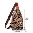 thumbnail image 3 of Jiibva Leopard Printed Sling Bag Chest Bag for Men Women, Lightweight Casual Crossbody Bag Shoulder Bag for Hiking Cycling Traveling, 3 of 7