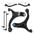 thumbnail image 1 of 6 Pcs Front Lower Control Arms Sway Bars Kit for Hyundai Santa Fe 2007-2012 for Kia Sorento 2011-2013, 1 of 7