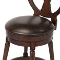 Candace Counter Height Swivel Stool, Walnut