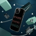 thumbnail image 4 of DistinctInk Clear Case for Apple iPhone 15 (6.1" Screen) - ER Nurse Just Like Regular But Cooler, 4 of 9