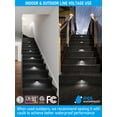thumbnail image 3 of 3 Pack 5CCT 120V LED Step Lights, Dimmable Stair Lights IP65 Waterproof, Aluminum Shell, Anti-Glare, CRI90, Black, 3 of 8