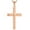 Rose Gold, variant on Cross Necklace for Women Sterling Silver Plain Cross Pendant Necklace Yellow Gold Plated 0.79" Jewelry Gifts for Men
