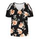 thumbnail image 4 of Algodón Fuera Del Hombro Tops para las Mujeres Blusas de Impresión de Manga Corta Cuello en V Top de Moda, Blusa de Verano Casual, 4 of 7