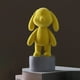 thumbnail image 5 of figurita de conejo Sunnimix Estatuilla de conejo resina decorativa Soporte amarillo, 5 of 8