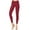Burgundy, variant on Women's Casual Cotton Blend Pockets Slim Fit Skinny Jegging Stretchy Jeans Pant S-3XL