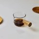 thumbnail image 1 of Pequeña taza de leche, jarra para leche, báscula para espresso, taza medidora, taza para café y leche, mango de madera, jarra para leche pequeña para el hogar, 1 of 6
