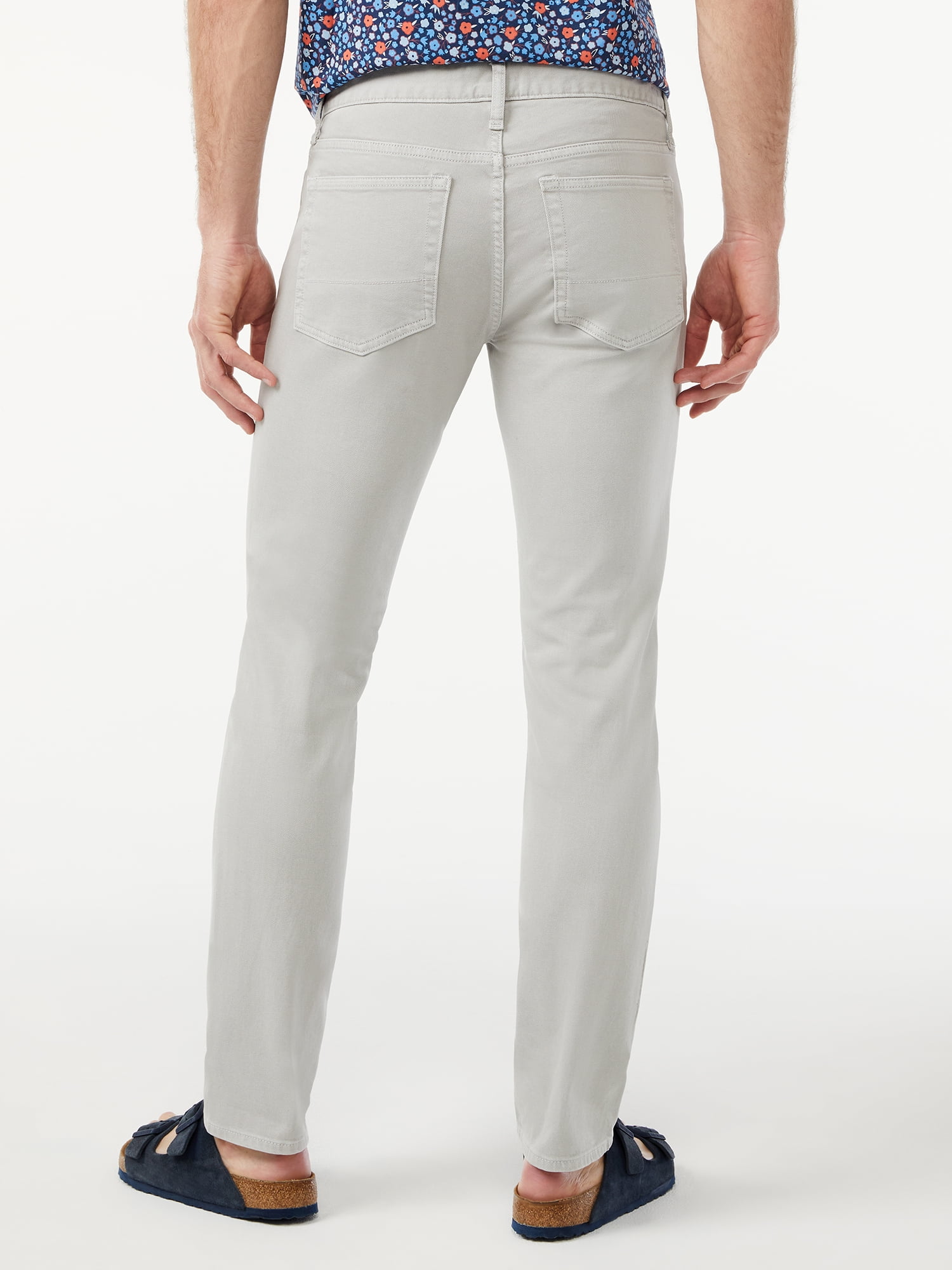Free Assembly Men's Garment Dyed Slim Jeans
