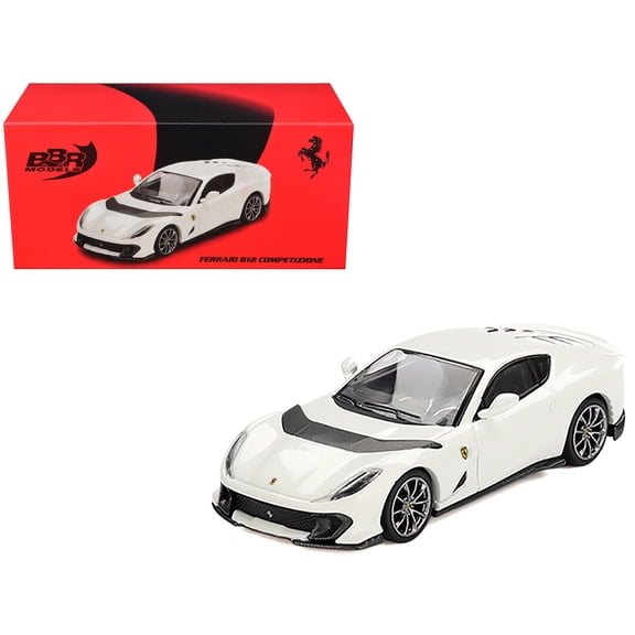 Ferrari 812 Competizione Bianco Avus White 1/64 Diecast Model Car by BBR