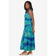 thumbnail image 3 of Jessica London Women's Plus Size Petite Stretch Cotton Tank Maxi Dress, 3 of 5