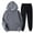 Dark Gray, variant on Babysbule 2PCS Outfits Men's And Women's Sports Tracksuits Long Sleeve Pullover Hoodies Sweatshirt And Sweatpants Fall Winter Suit