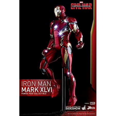 Hot Toys Captain America Civil War Iron Man Mark XLVI 1/6 Scale Power Pose (Best Hot Toys Iron Man Figure)