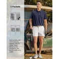 thumbnail image 4 of PULI Men’s Golf Shorts 5" Inseam Relaxed Fit Quick-Dry Lightweight Casual Travel Hybrid Shorts with Pockets, 4 of 6