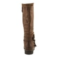 thumbnail image 6 of PATRIZIA KABUTA-BOOTA Women’s Extended Calf Tall Boot – Faux Fur Lined Slouch Boot with Buckle Strap, 6 of 9