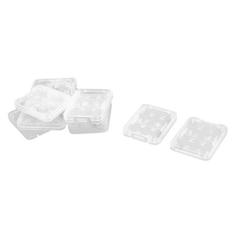 Unique Bargains 10 Pcs 8 Slot Micro SD TF MS SDHC Case White Memory Card (Best Way To Store Sd Cards)
