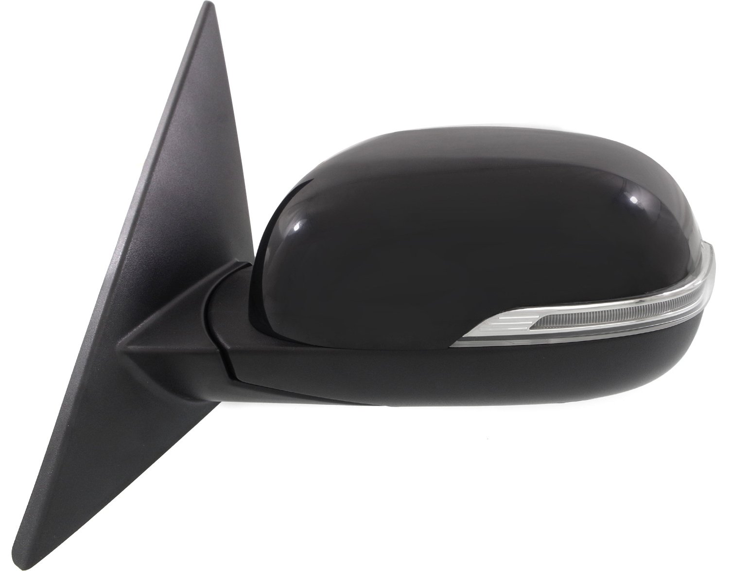 Mirror Compatible With 2014-2019 Kia Soul Left Driver Side Heated In-housing Signal Light Paintable Kool-Vue