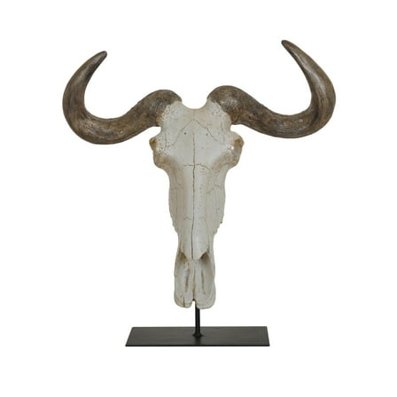 Crestview Collection 17.5 inches Tall Gnu Head Statue With Stand