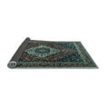 thumbnail image 2 of Ahgly Company Indoor Square Medallion Light Blue Traditional Area Rugs, 8' Square, 2 of 4