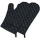thumbnail image 1 of Guantes para Horno, Guantes para Horno, Resistentes al Calor, Impermeables y Antideslizantes, Soportes para Horno Manipulación de Cocina Barbacoa, Forro de Algodón - 1 Par, Negro Xemadio YQ-0954, 1 of 7