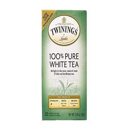 Twinings of London Fujian Chinese Pure White Tea : Box of 20 Tea Bags