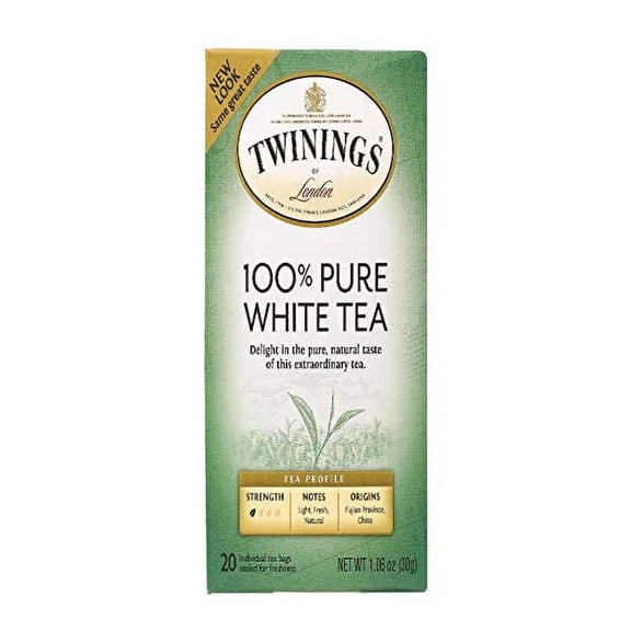 Twinings of London Fujian Chinese Pure White Tea : Box of 20 Tea Bags