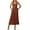 Coffee, variant on Odeerbi Women Jumpsuit Rompers Overalls Trendy Summer Solid Pocket 2025 Casual Sleeveless Suspender Jumpsuit Coffee