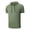 #03Army Green, variant on Men's Hoodie T-Shirt Summer Breathable Short Sleeve Hooded Top with Kangaroo Pocket Gray XL