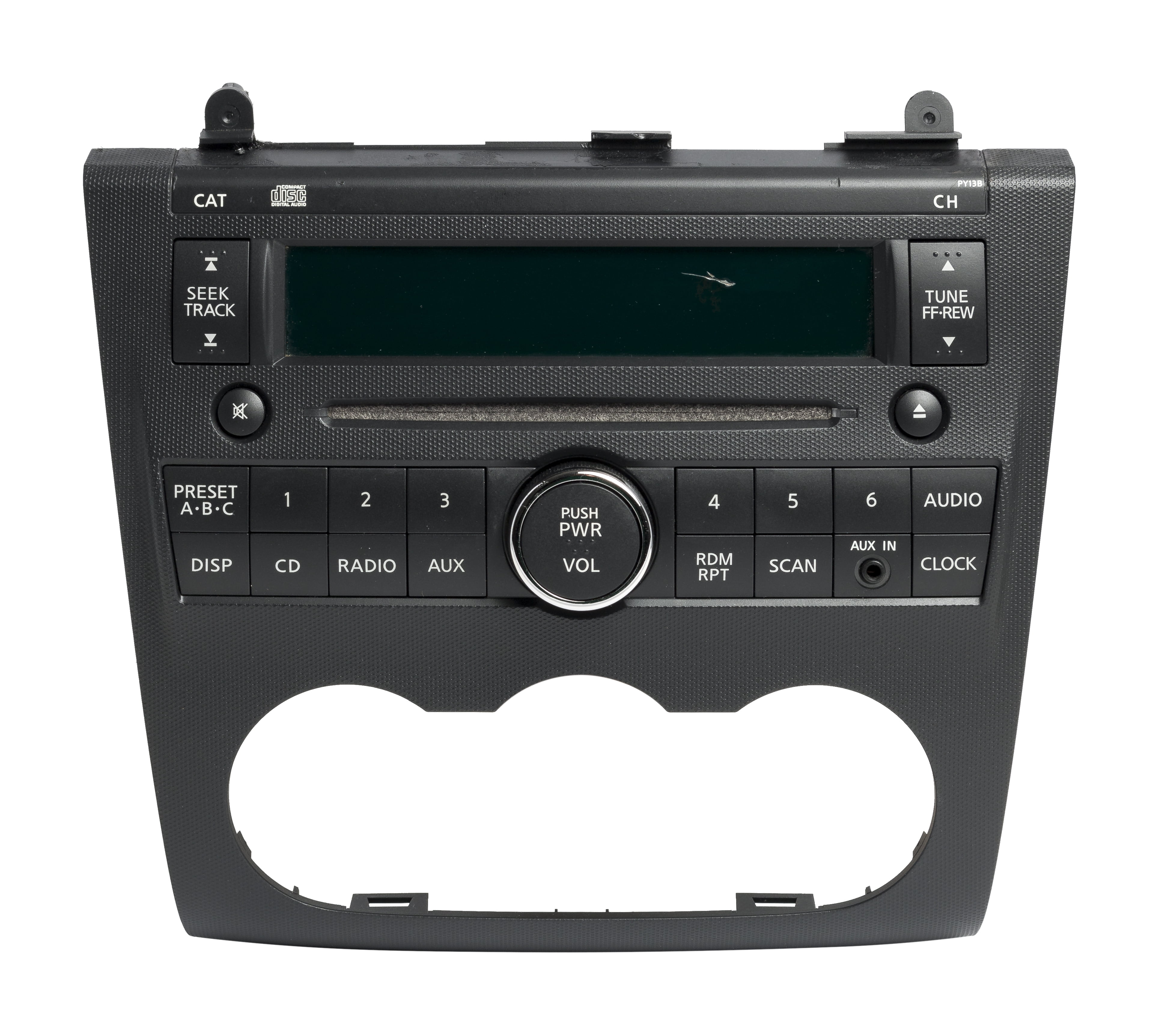 Restored 2007-09 Nissan Altima Radio AM FM Single CD Aux Input 28185JA000 Face PY13B (Refurbished)