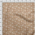 thumbnail image 4 of oneOone Cotton Flex Brown Fabric Valentine Heart Craft Projects Decor Fabric Printed By The Yard 40 Inch Wide, 4 of 6