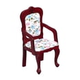 thumbnail image 3 of Siruishop Chaise de Maison de Poupée Design Rétro Artificiel Mini pour Cuisine Paysage Maison de Poupée Rouge Brun, 3 of 8