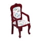 thumbnail image 3 of Silla para casa de muñecas a escala 1/12, sillón de simulación, mini accesorio, silla con respaldo. Rojo marrón, 3 of 9