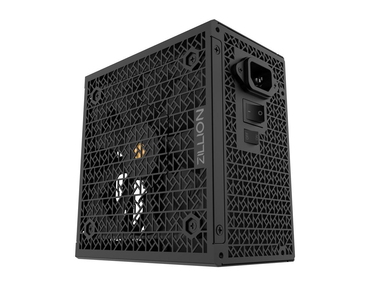 Super Flower Zillion FG 850W Cybenetics Platinum, 80+ Gold, Full Modular, ATX 3.1 / PCIe 5.0, W/12V-2x6 Cable (2x8pin - 16pin native cables), Power Supply, FDB Fan, SF-850Z12FG, Black version
