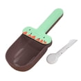 thumbnail image 4 of Cuchara para Comida para Gatos, Cuchara para Comida para Mascotas, Accesorios de Herramientas, Alimentador de Alimentos Versátil, Cuchara Medidora Par , verde marrón, 4 of 8