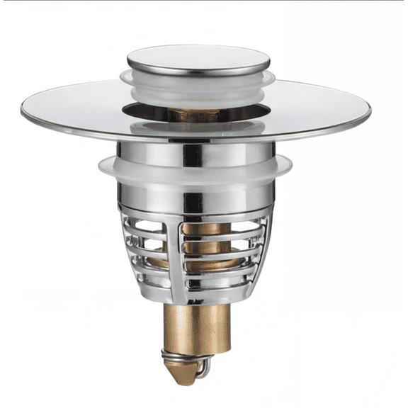 Universal Bathroom Drain Stoppers, Pop Up Drain Filter with Hair Catcher, Anti-Clogging Sink Strainer for 1.1"-1.5" US Standard Drain Holes