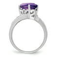 thumbnail image 5 of Sterling Silver Rhodium-plated Amethyst & Diamond Ring QR2935AM, 5 of 8