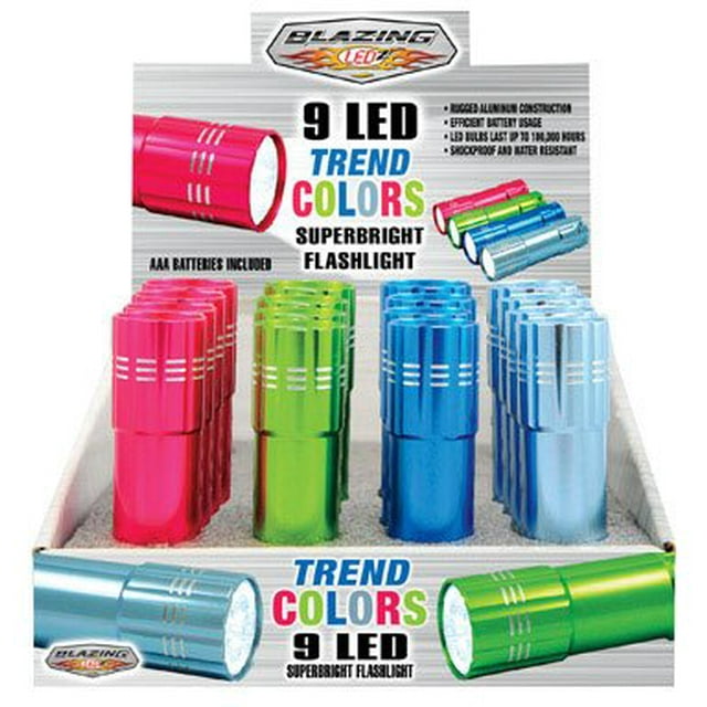 Linterna Blazing Ledz Trend Colors de 54 lúmenes con pila AAA