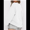 thumbnail image 4 of Sudaderas de Larga para Mujer, Cuello Redondo, Jerséis Holgados, Tops de Otoño L, 4 of 9