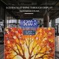 thumbnail image 3 of Digital Bathroom Scale with Large LCD Display,High Capacity Scale 400 lbs High Precision body fat scale-Autumn Tree With Golden And Red Leaves Bright Colors, 3 of 4