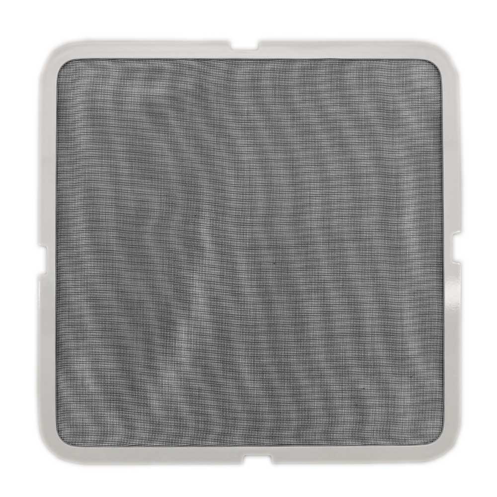 Boat Hatch Screen 16 1/2 x 16 1/2 Inch Off White Aluminum