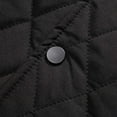 thumbnail image 5 of HOOMEUMY Mens Quilted Bomber Jackets Casual Workout Long Sleeve Clothes Fashion 2025 Trendy Classic Solid Coat Turndown Collar Jacket Loose Fit Design Black L, 5 of 8