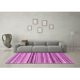 thumbnail image 3 of Ahgly Company Indoor Rectangle Abstract Purple Modern Area Rugs, 5' x 7', 3 of 4