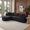 Black - Right Chaise, variant on Xiweot 105" Modular Sectional Sofa, Cloud Couch with Chaise, Boneless Corduroy L Shaped Couch, No Assembly Deep Seat Sectional Sofa for Living Room Apartment (Square Right Chaise)