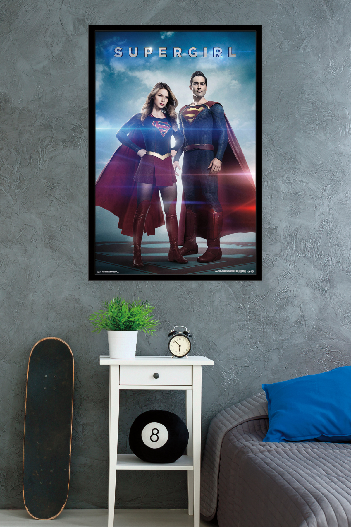 DC Comics TV - Supergirl - Cousins Wall Poster, 22.375" x 34", Framed