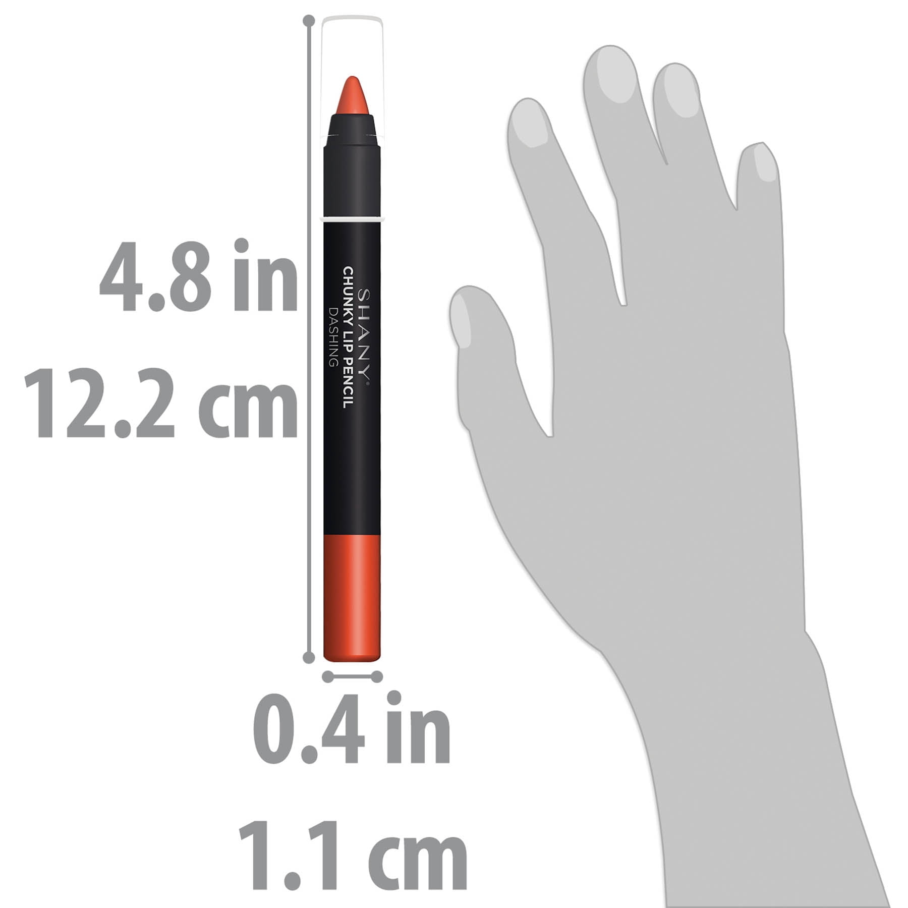 SHANY Chunky Lipstick Lip Pencil With Vitamin E & Aloe Vera - DASHING