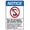 Warning Sign 1, variant on Turn Off Cell Phones Wireless Devices Sign 8"x12" - Security Metal Wall Decor for Business Office Yard Street Road Home Caution