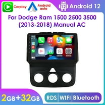 Apple Carplay Android 12 Wifi RDS Car Stereo GPS Navigation 2 32GB Radio Head Unit For Dodge Ram 1500 2500 3500 2013 2014 2015 2016 2017 2018