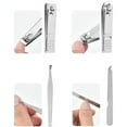 thumbnail image 5 of Portable 8 Piece Nail Clipper Set with Travel for Complete Manicure and Pedicure Care Kit Including Stainless Steel Tools, 5 of 6