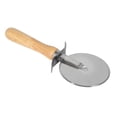 thumbnail image 1 of Winco PWC-4 4" Pizza Cutter w/ Wood Handle, Stainless Steel, 1 of 5
